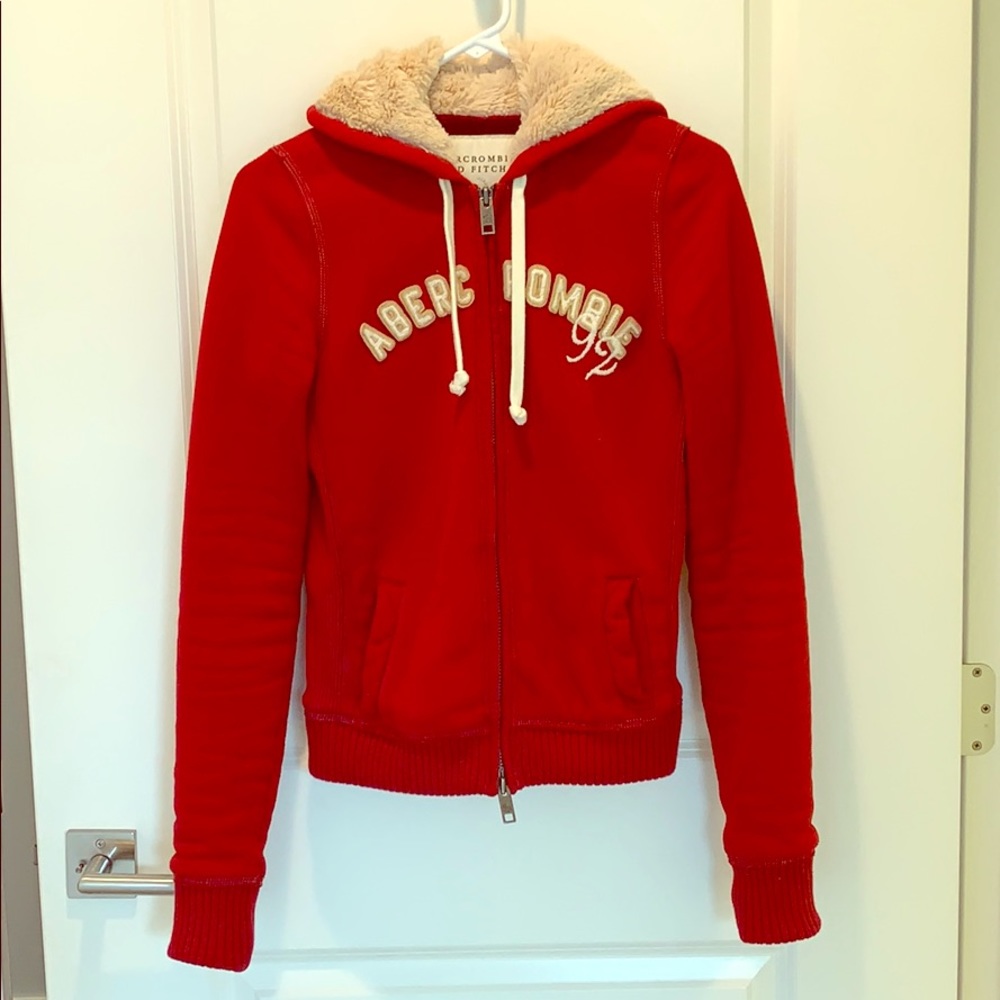 Abercrombie & Fitch Fur-Lined Hoodie